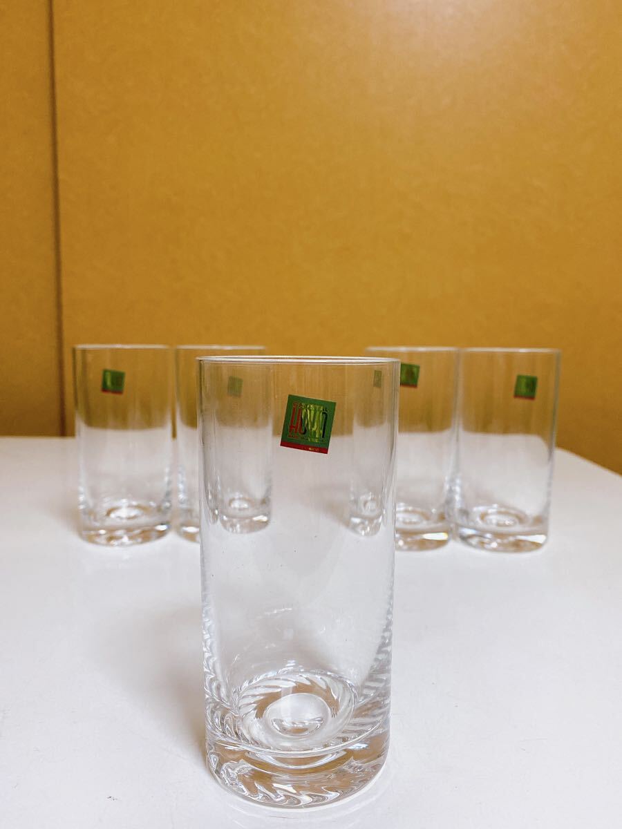 c97 HOYA CRYSTAL TUMBLER SET ホヤクリスタル タンブラーグラス 5個セットの画像3