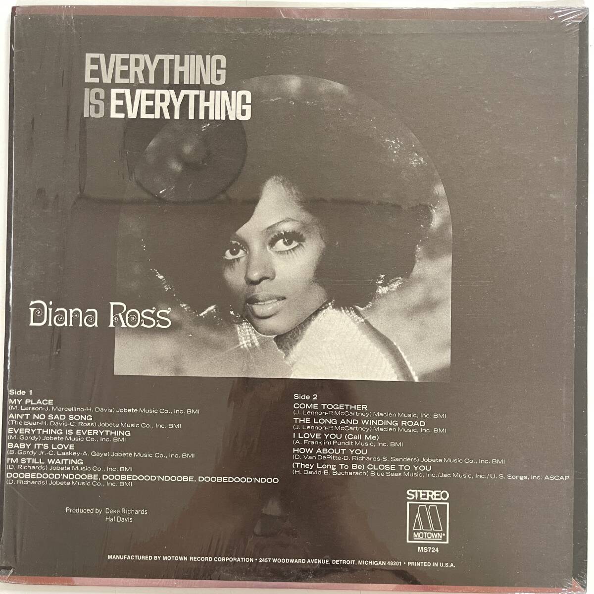 DIANA ROSS / EVERYTHING IS EVERYTHING US盤　1970年 オリジナル_画像2