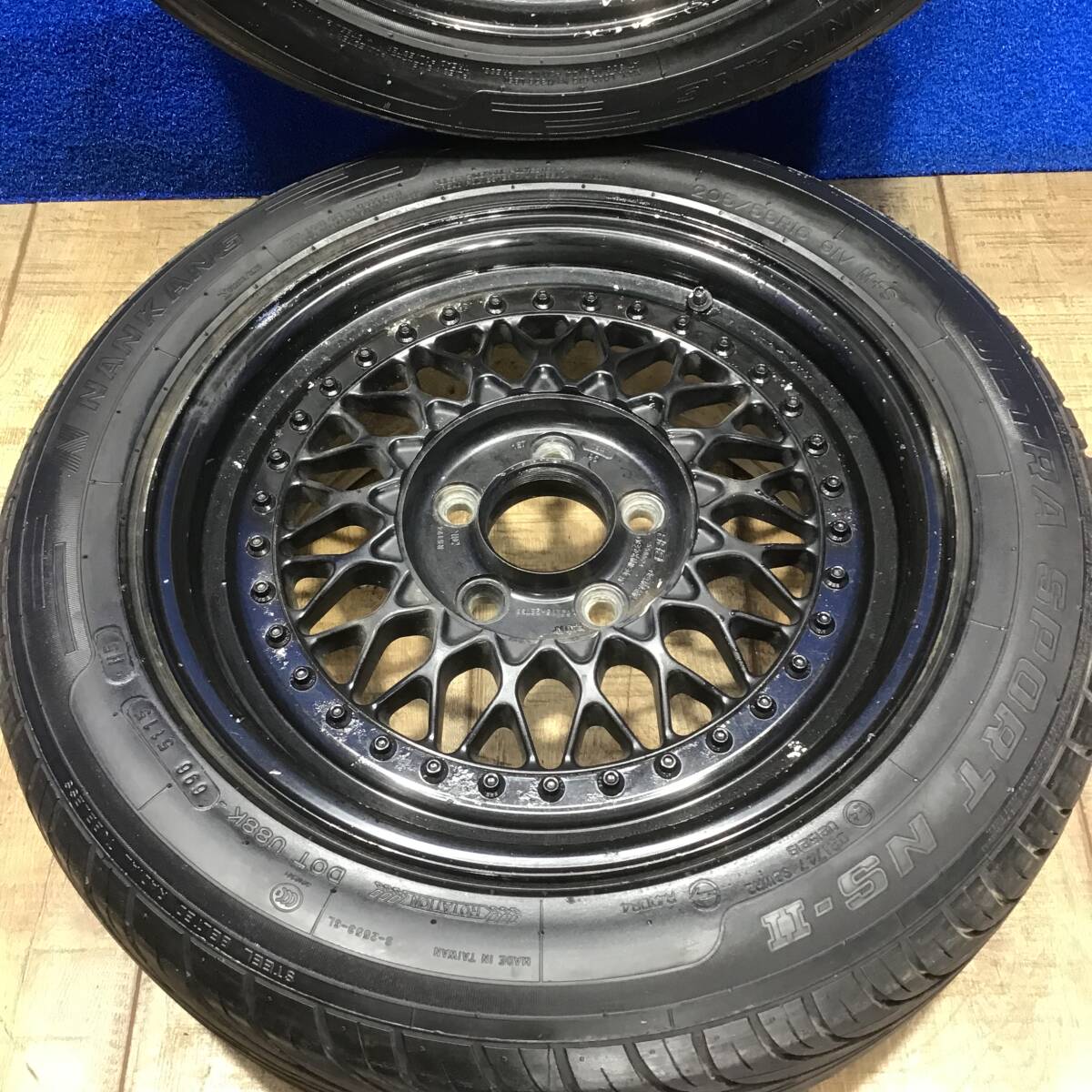 [AK-0016021] BBS GESCHMIEDET RS 174 RS174 16インチ ＋33 7J PCD 114.3 205/55R16 2本 503638の画像4