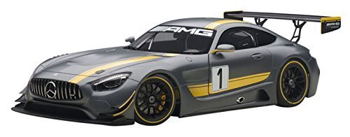 AUTOart 1/18 メルセデス・AMG GT3 プレゼンテーションカー グレー/イエロ_画像1