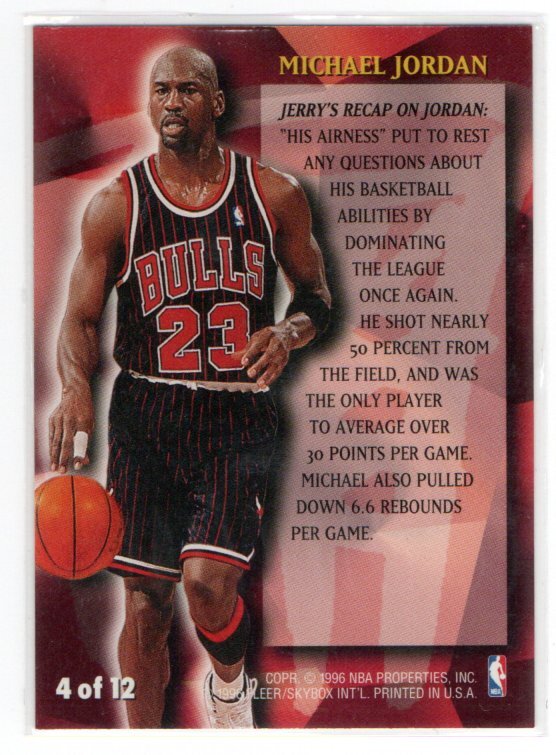 Michael Jordan 1996-97 Fleer Stackhouse's All-Fleer(4 of 12)の画像2