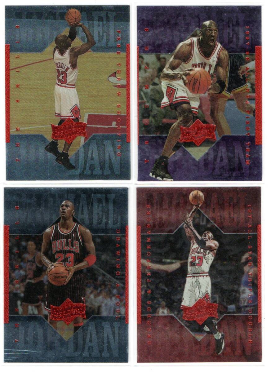 Michael Jordan 1999-00 Upper Deck Athlete of the Century 4cards(#13,15,16,17)の画像1