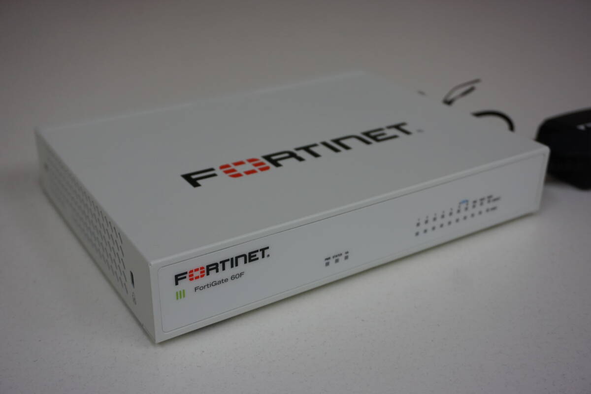 FORTINET Fortigate 60F FG-60F [ license :2024/4/30] the first period . settled power supply AC adaptor attached 