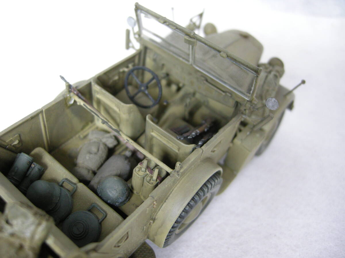 【プラモデル 完成品 1/35 WWⅡ ドイツ軍 中型軍用車(中統制型乗用車) ホルヒKfz.15】の画像10