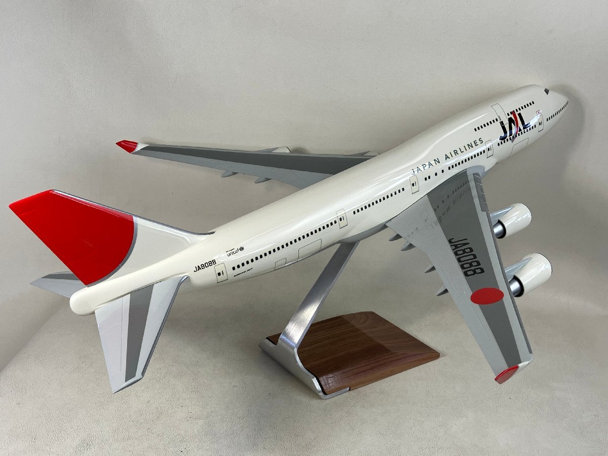 PACMIN パックミン 1/100 JAL 新鶴丸塗装 BOEING 747 日本航空 航空機 飛行機 模型 置物 aprn-fr_画像4