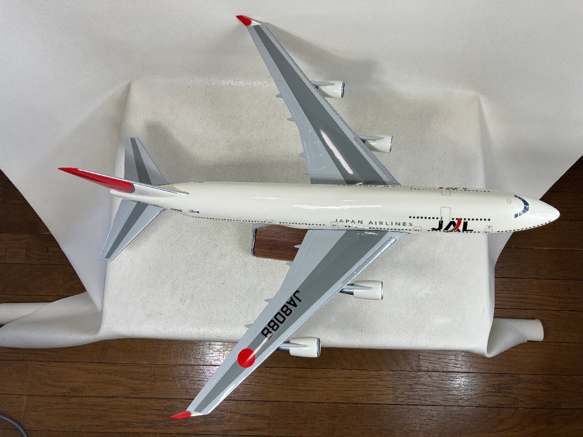 PACMIN パックミン 1/100 JAL 新鶴丸塗装 BOEING 747 日本航空 航空機 飛行機 模型 置物 aprn-fr_画像5