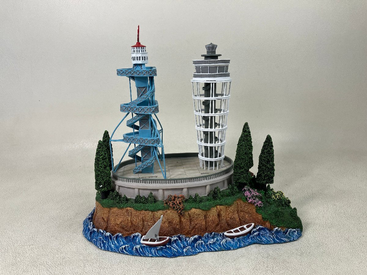 江の島 灯台（新旧）展望塔 シーキャンドル ジオラマ 模型 置物 aprh-toの画像1