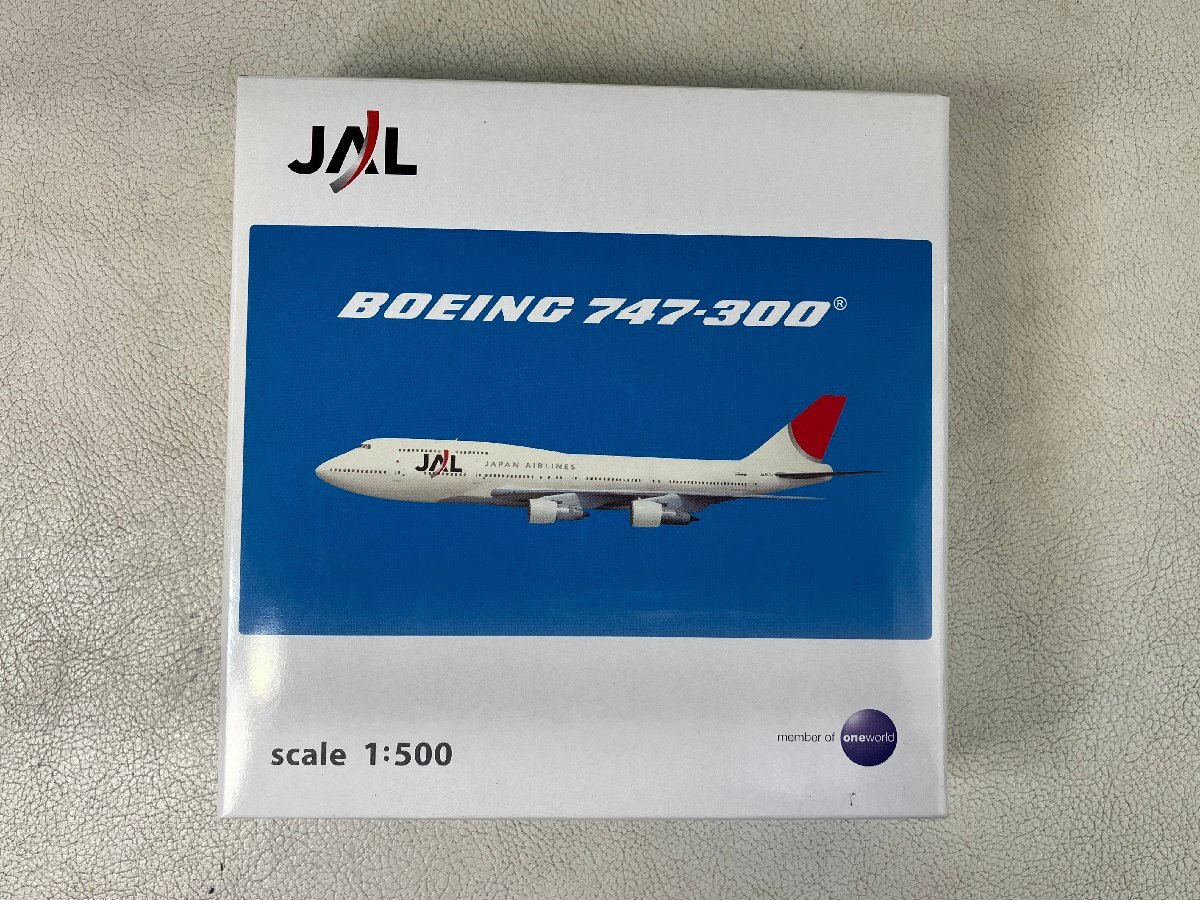 【未使用】JALUX hogan 1/500 JAL BOEING 747-300 航空機 飛行機 模型 置物 aprn-frc_画像1