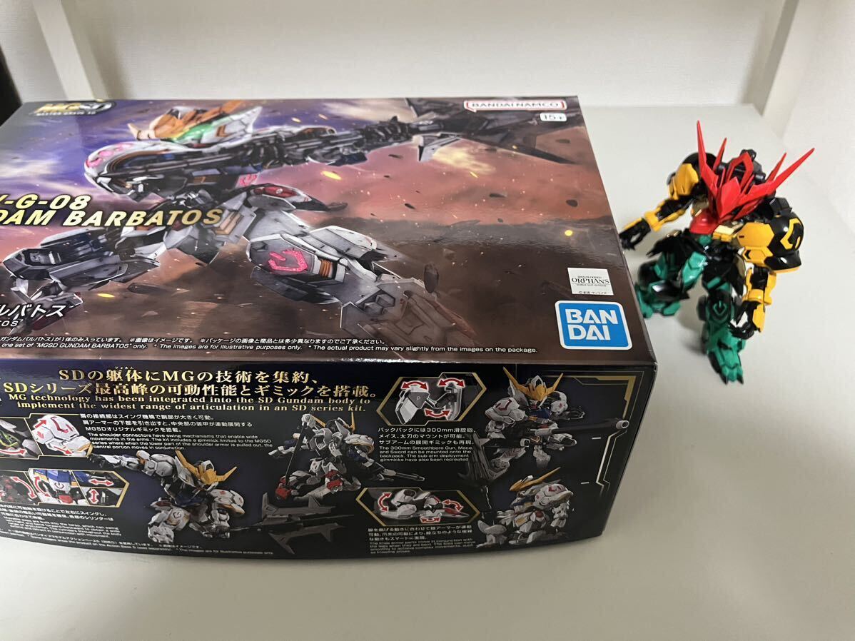 完成品 MGSD ガンダムバルバトス（仮面ライダーオーズ風塗装品）機動戦士ガンダム鉄血のオルフェンズの画像6