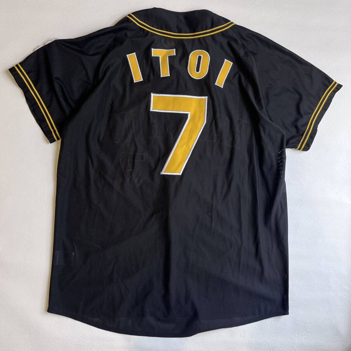 阪神タイガース ユニフォーム 7 糸井嘉男 LL XL ミズノ ブラック 阪神タイガース ユニフォーム 7 糸井嘉男 LL XL ミズノ ブラック