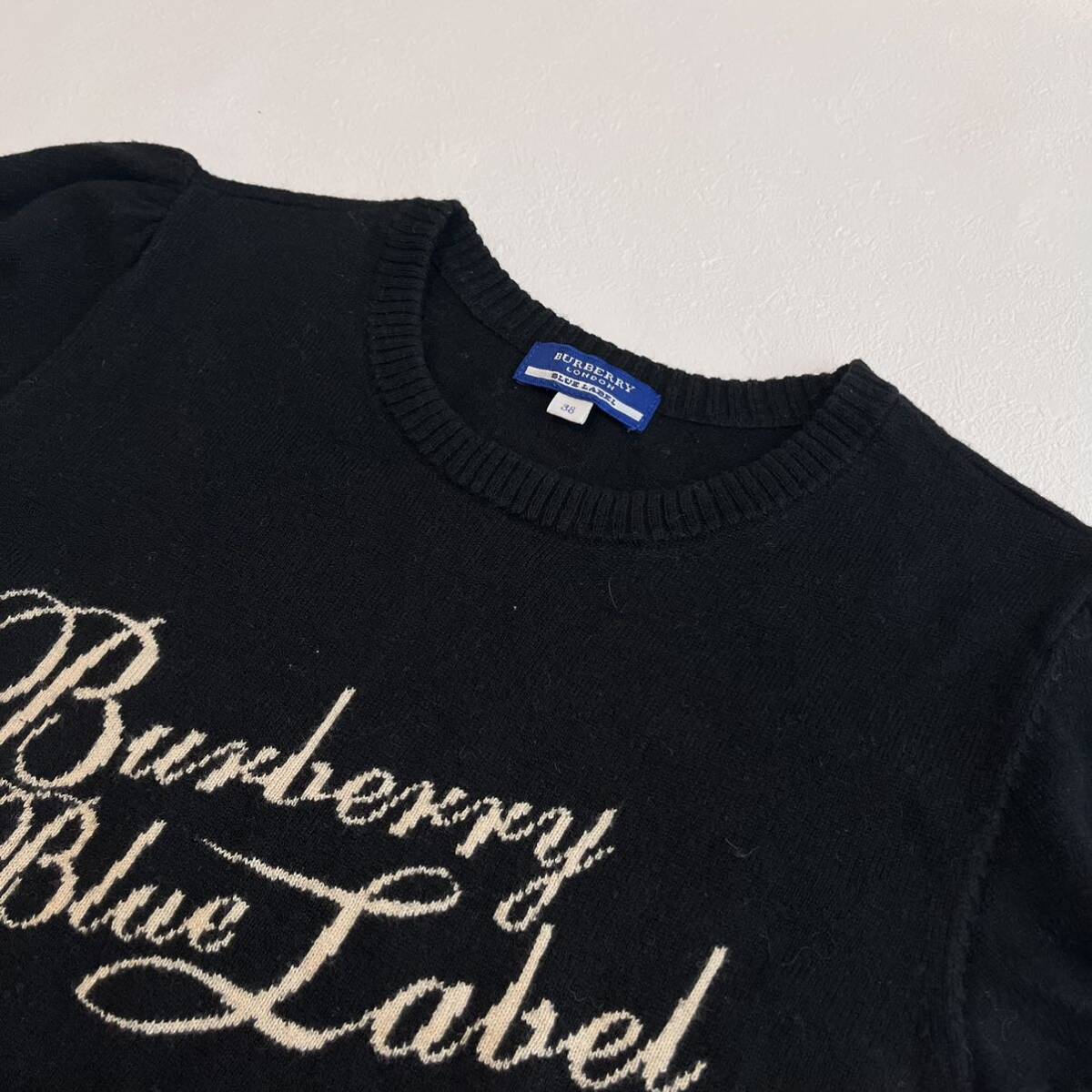 バーバリーブルーレーベル　トップス　半袖　シャツ　半袖ニット　BURBERRY BLUE LABEL M
