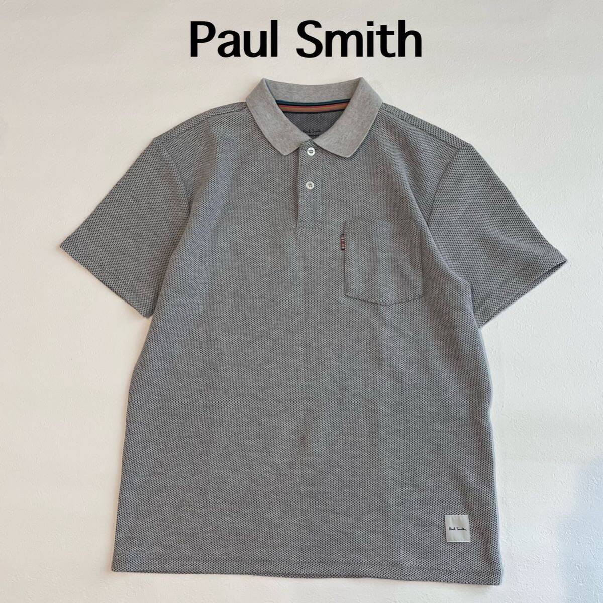 PaulSmith ポールスミス 半袖ポロシャツ トップス 半袖シャツ シャツ グレー メンズの画像1