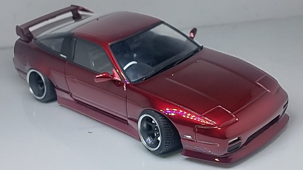 プラモデル 1/24 フジミ 180SX RPS13 完成品 _画像6