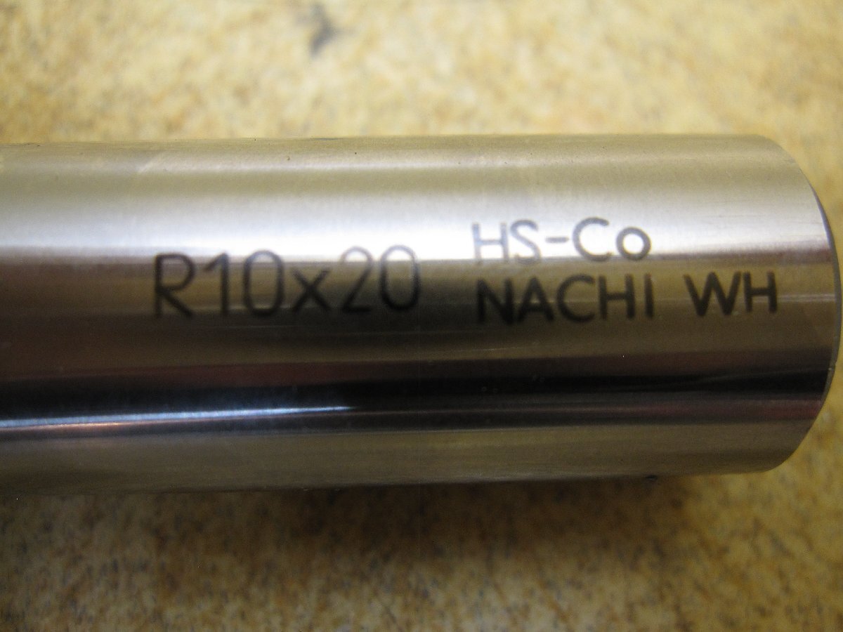 送料込！NACHI ナチ 不二越 R10×20 Hs-Co 超硬ボールエンドミル アンカーＶ 2CER ? 切削工具 金属加工 回転加工 エンドミル フライス M35の画像3