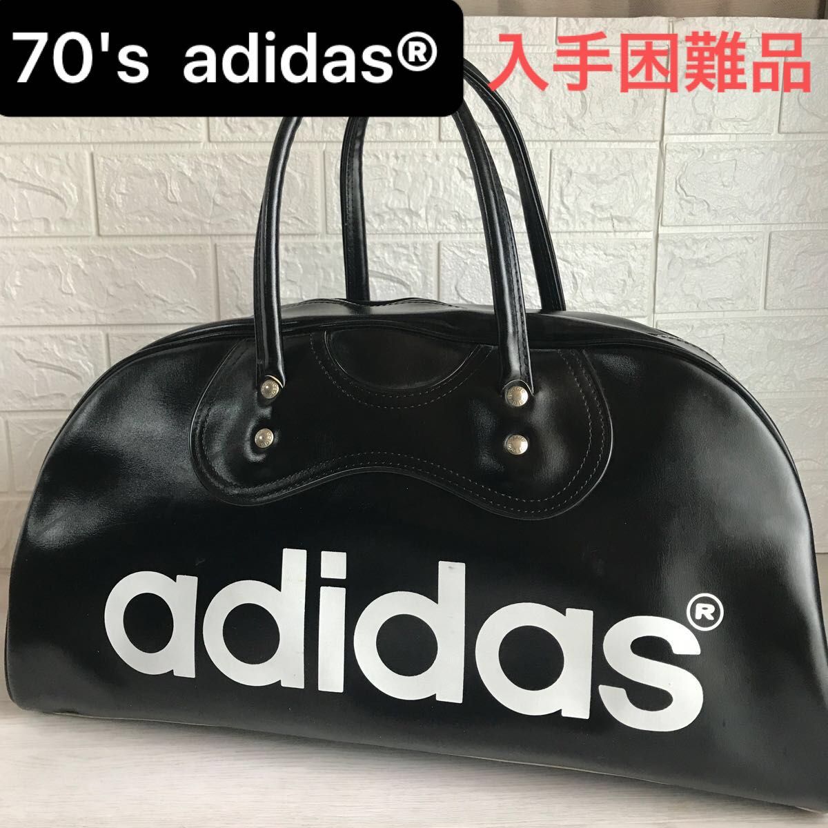 入手困難】70年代 adidasアディダススポーツバッグ ボストン 入手困難】70年代 adidasアディダススポーツバッグ ボストン