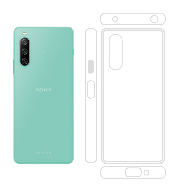 Ｂ級品 Xperia10 IV（マークフォー）SO-52C SOG07 透明 ソフト TPU ケース_画像1