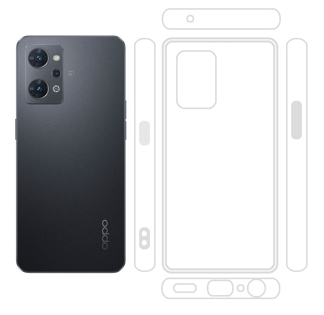 Ｂ級品 OPPO Reno9A / Reno7A 透明 ソフト TPU ケースの画像1