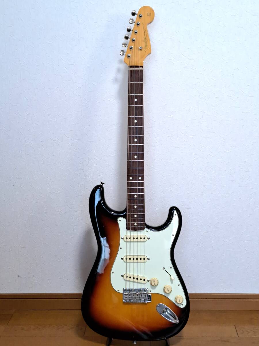 【送料無料】 Fender Japan ST-62 Stratocaster JDシリアル パーツアップグレード 軽量個体3.2kg!の画像1