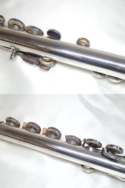 4221[A]YAMAHA* Yamaha /YFL411 флейта / серебряный SILVER печать есть / духовые инструменты / текущее состояние доставка 