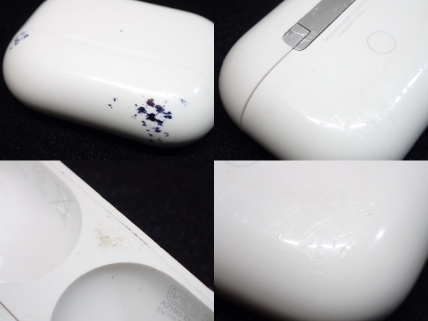 4235[A]通電品♪■正規品■Apple Airpods PRO エアーポッツプロ エアポッツプロ/10点セット/A2190/ケースのみ/ワイヤレスイヤホンケースの画像9