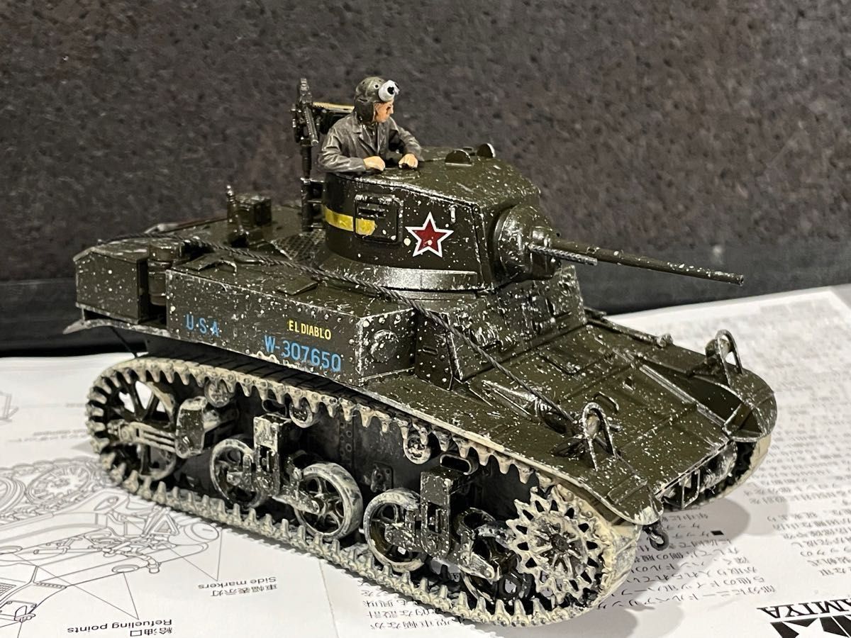 タミヤ プラモデル 1/35 アメリカ軽戦車 M3スチュアート 後期型 組立塗装済み完成品