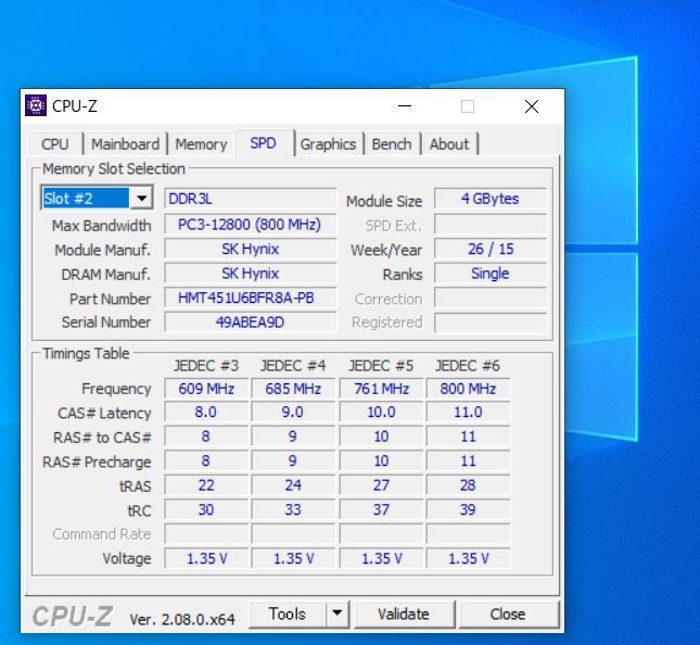 【即決】★PC3L-12800U/8GB=4GBx2　SKhynix★保証付き★_画像3