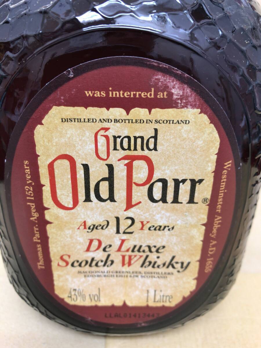 Grand Old Parr 12年　スコッチ　ウイスキー　グランド　オールド　パー　1000ml 43°_画像2