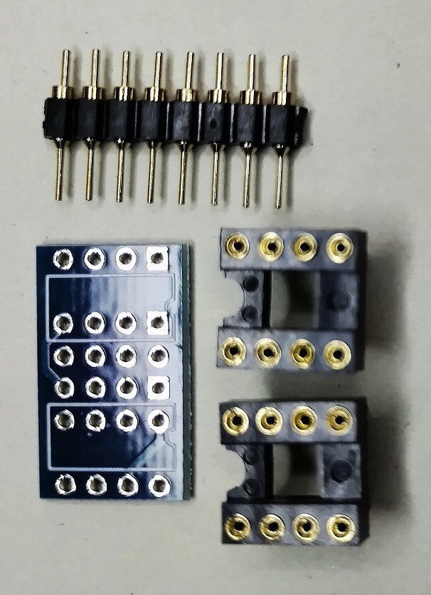 オペアンプ、OPA627BP、２個と２回路DIP化オペアンプ基板のセットの画像2