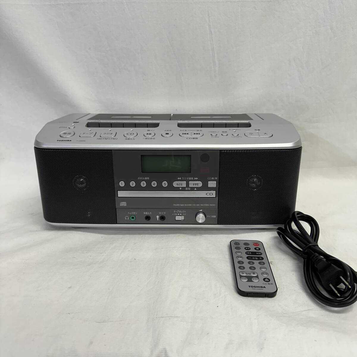 【ジャンク品】 TOSHIBA 東芝 TY-CDW990 CDラジカセ ラジオ CDラジオカセットレコーダー ダブルカセット デッキの画像1