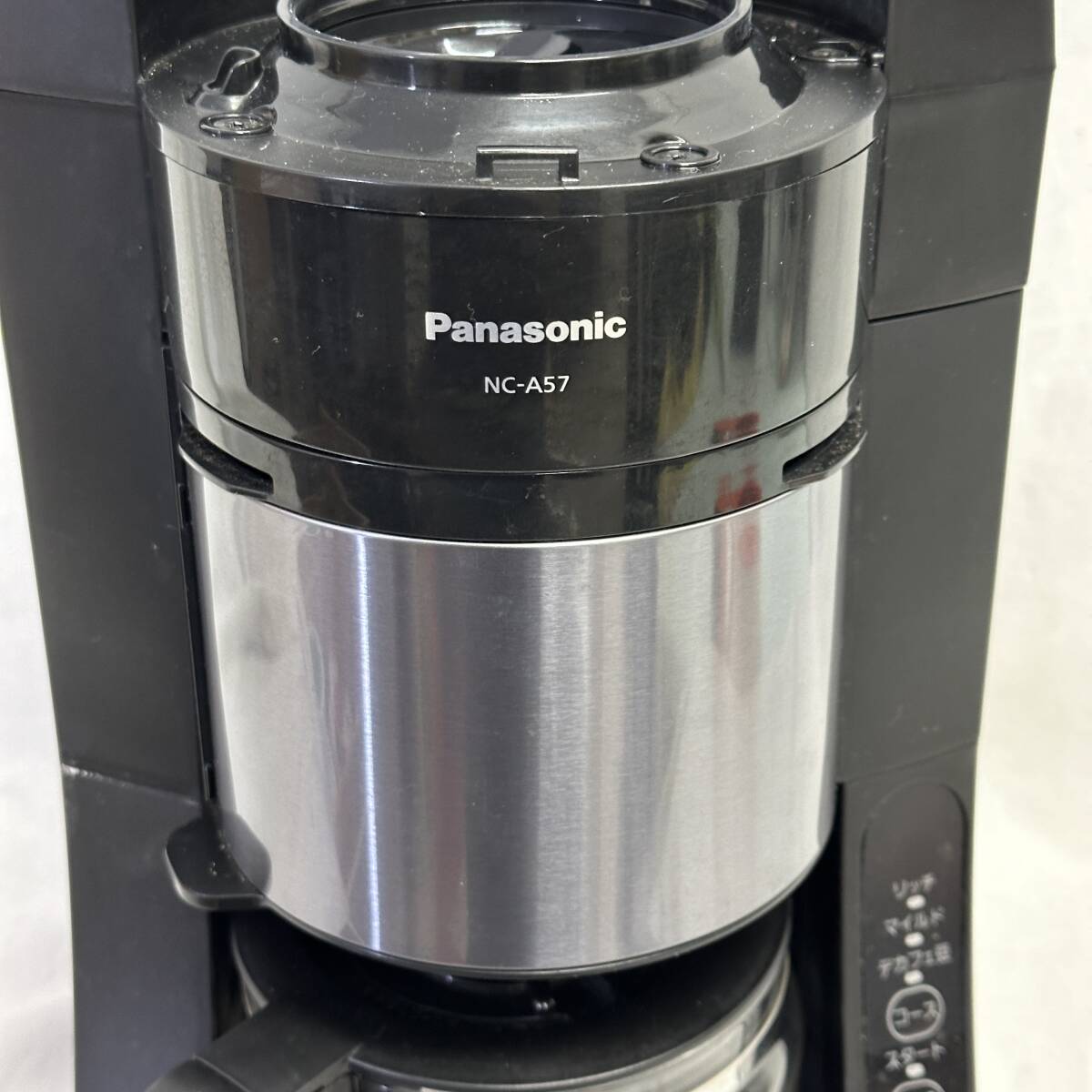 【通電OK・ジャンク品】 Panasonic パナソニック コーヒーメーカー NC-A57  ドリップ式 沸騰浄水機能  全自動の画像5