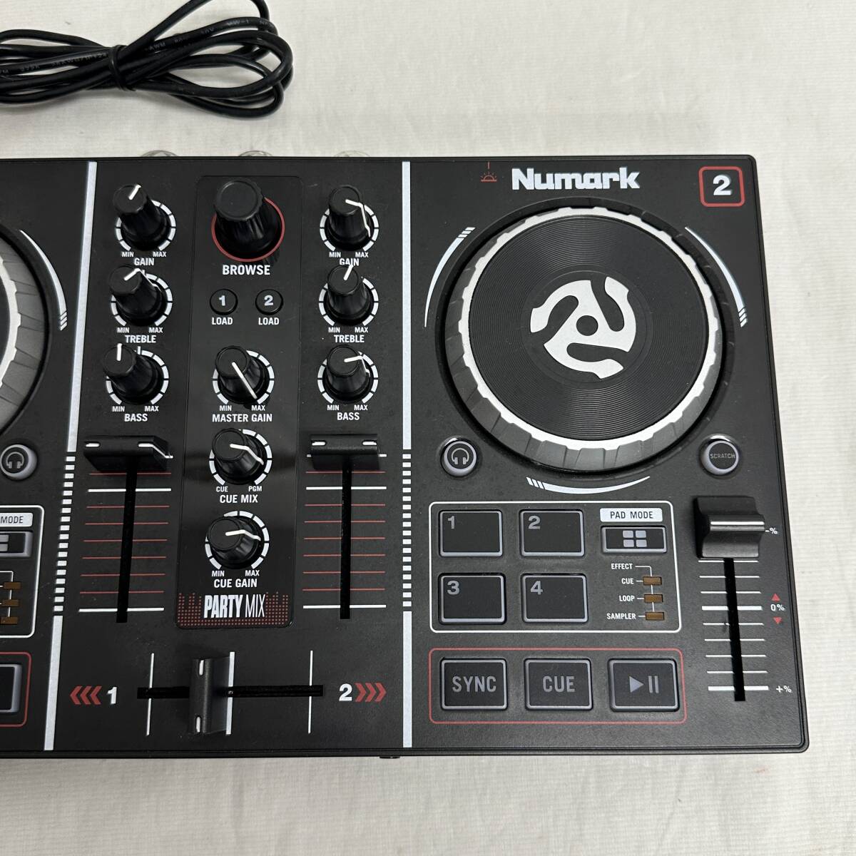 【通電OK】 Numark ヌマーク PARTY MIX DJコントローラー DJの画像4