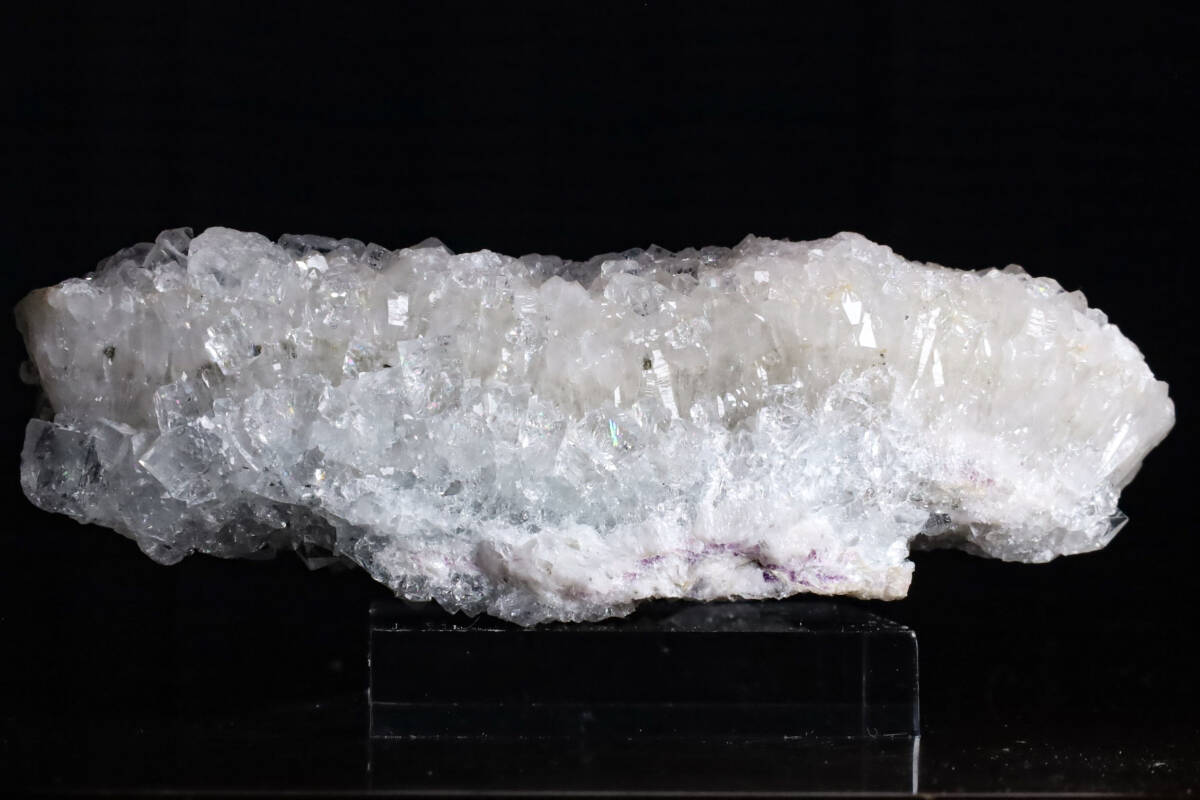 フランス最大の鉱床産 美蛍光 カラーレスに近い ライト美ブルー 天然 フローライト クラスター クォーツ 292g 天然石 鉱物 標本の画像10