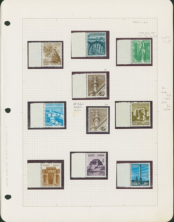 [1719]エジプト 普通 記念切手等 1970年代～1980年代 切手304枚 小型シート類を含むがやや雑_画像2
