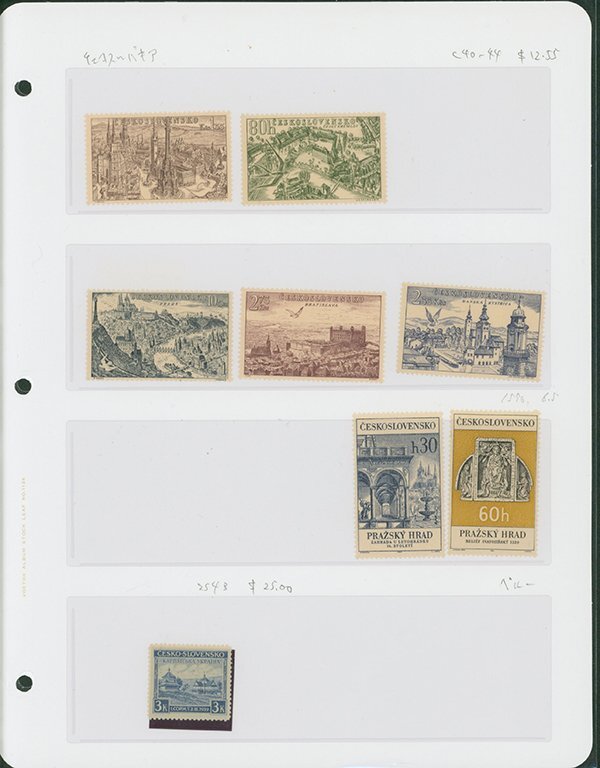 [1742]凹版美術切手 小型シート類 4シート 切手81枚 モナコ,チェコスロバキア,オランダ,リヒテン_画像6
