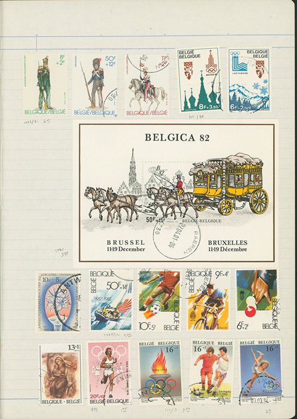 [1357] Belgium . attaching gold attaching aviation stamp etc. 20 century general. thing . body 400 sheets and more . attaching gold attaching 195