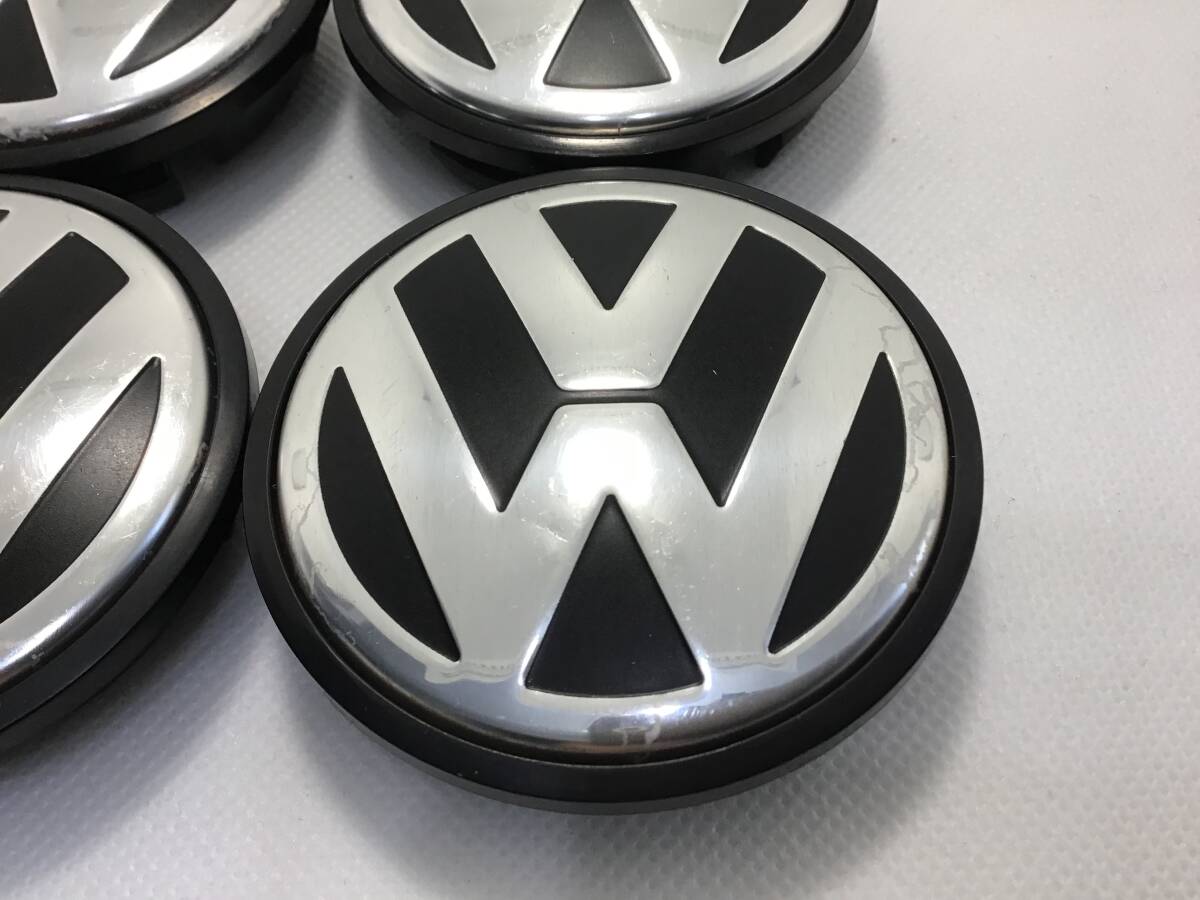 321】 即決 VW フォルクスワーゲン 純正 ホイール センターキャップ 4個 ホイールキャップの画像4