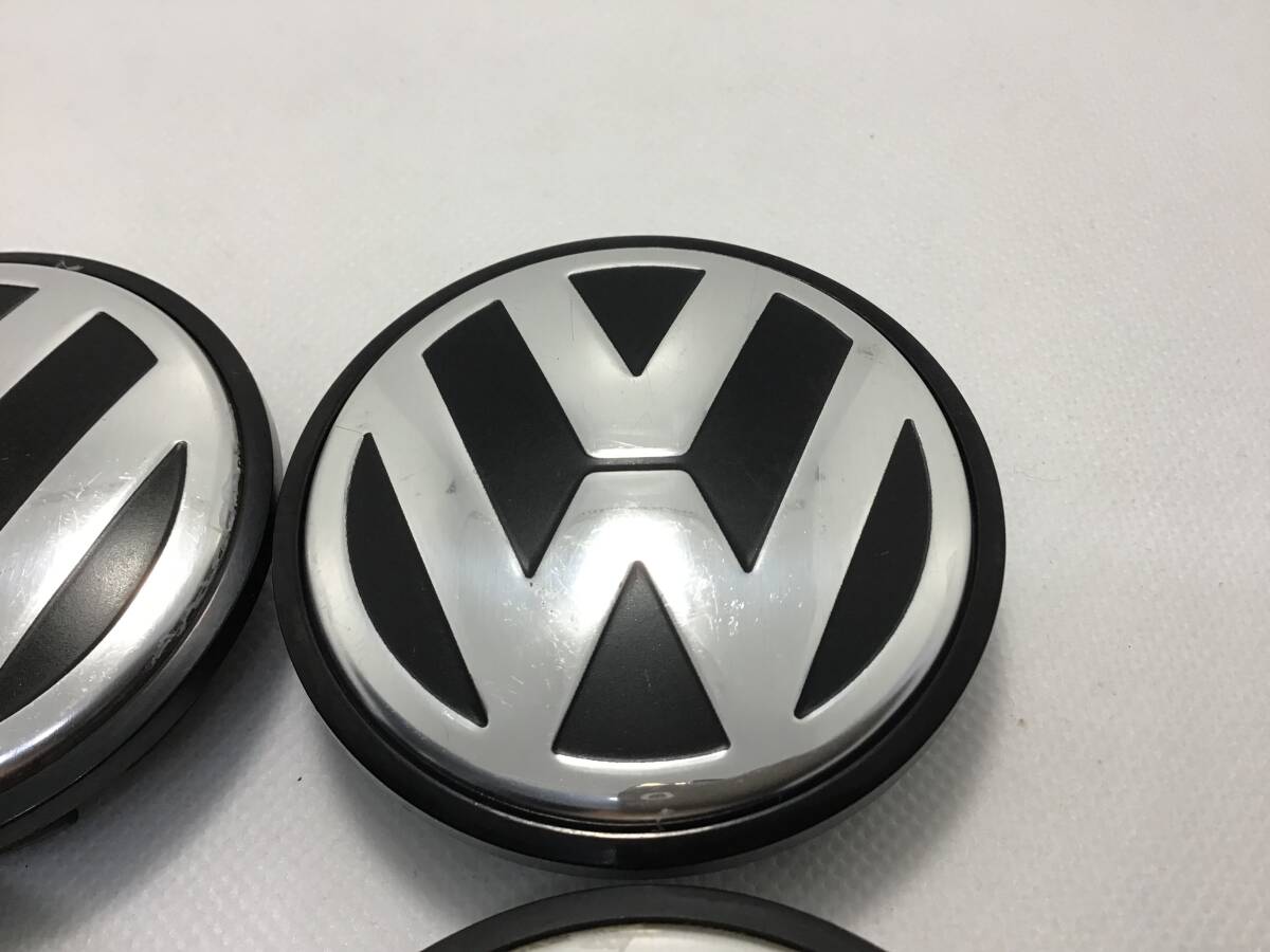321】 即決 VW フォルクスワーゲン 純正 ホイール センターキャップ 4個 ホイールキャップの画像3