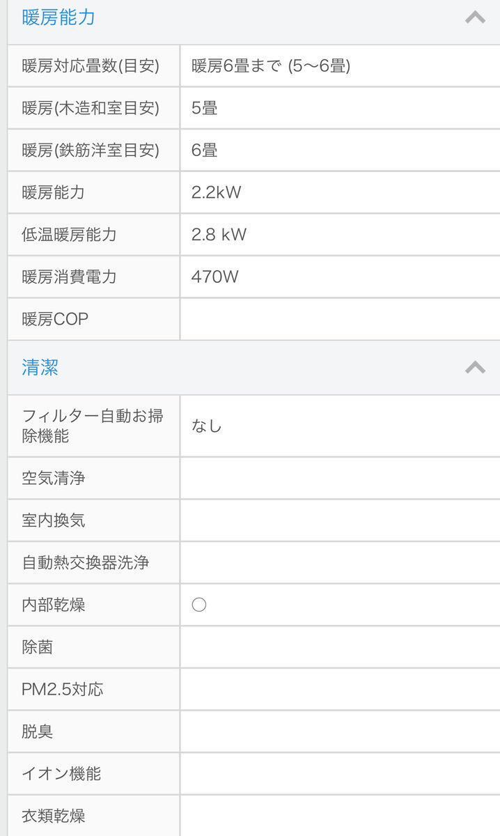 【未使用】【6畳】冷暖房エアコン 霧ヶ峰 MSZ-GV2223-Wルームエアコン 外機セット 内機 霧ヶ峰 三菱電機 の画像6