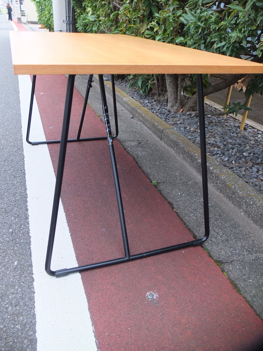 2019年製 無印良品 MUJI 折りたたみテーブル オーク材 W120cm ワークテーブル ダイニングテーブル 作業台 ※直接引き取り可能商品の画像5