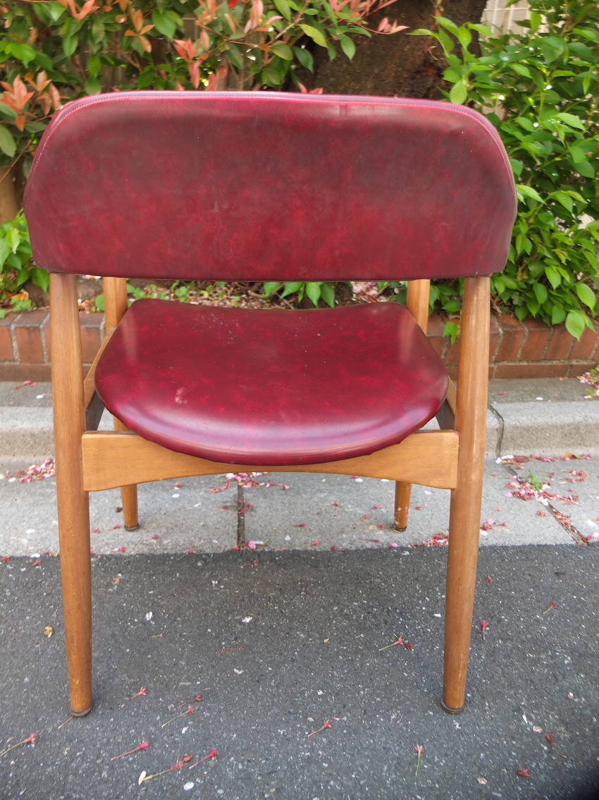 Vintage 辻木工 アームチェア 椅子 木製イス ダイニングチェア TSUJI ジャパンビンテージ ※直接引き取り可能商品の画像8