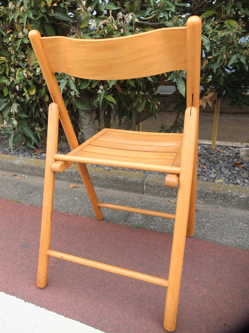 絶版品 MUJI 無印良品 ブナ材 折りたたみ チェア フォールデイングチェア 折り畳み椅子 ウッドチェア 良品計画 キャンプ アウトドアの画像6