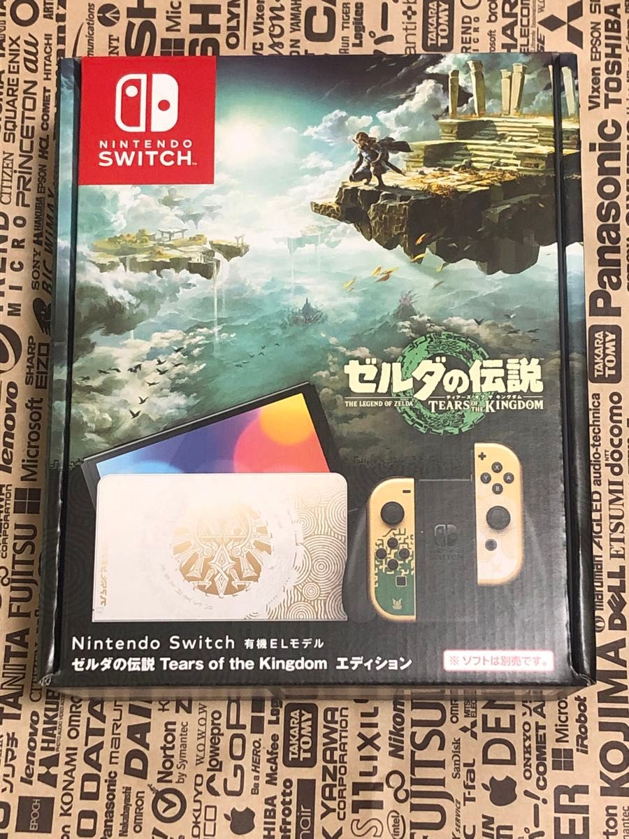 新品 店舗印有 Nintendo Switch 有機ELモデル ゼルダの伝説 ティアーズ オブ ザ キングダム エディション ②