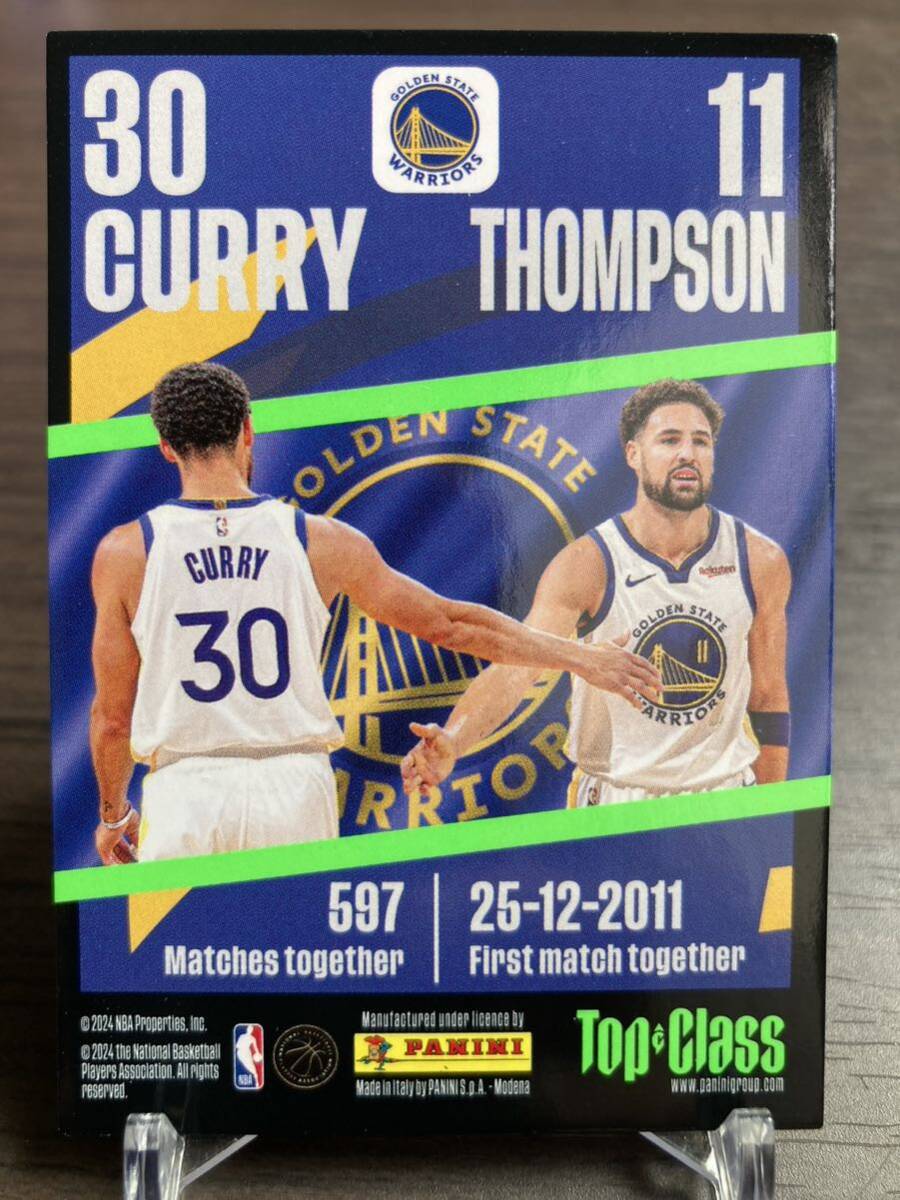 Curry/Thompson 2023-24 Panini Top Class Synergy Warriors NBA Basketballの画像2