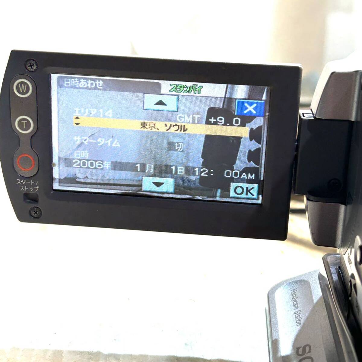 SONY ソニー Handycam ハンディカム ビデオカメラ DCR-SR60 通電確認済み (B3933)_画像4