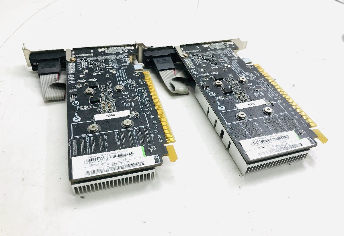 中古動作品２枚セット　GeForce GT635 1G DDR3 DVI/VGA/DP グラフィックボード/ビデオカード_画像2