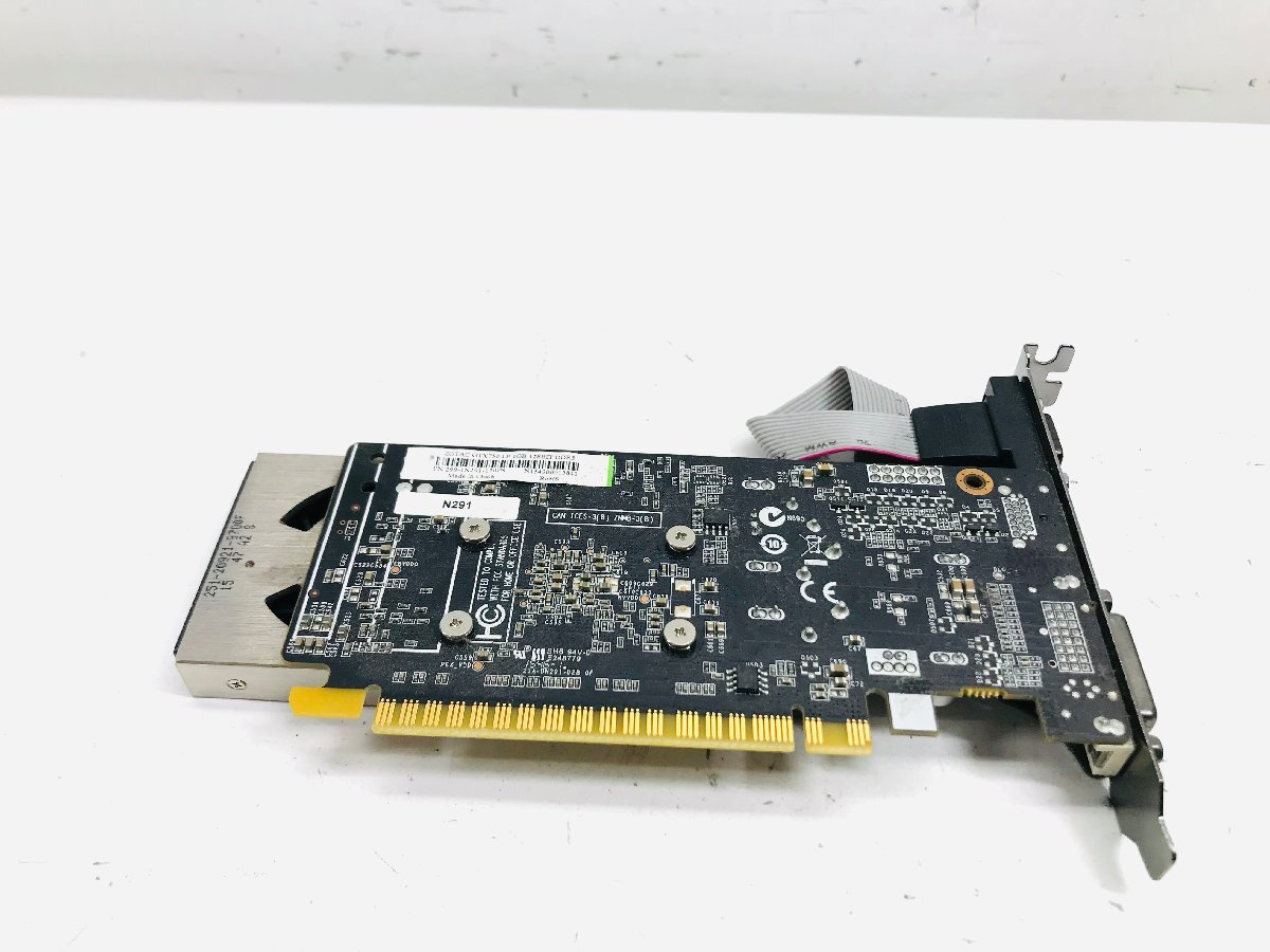 中古動作品 ZOTAC　グラフィックボード GTX750 LP 1GB 128BIT_画像2