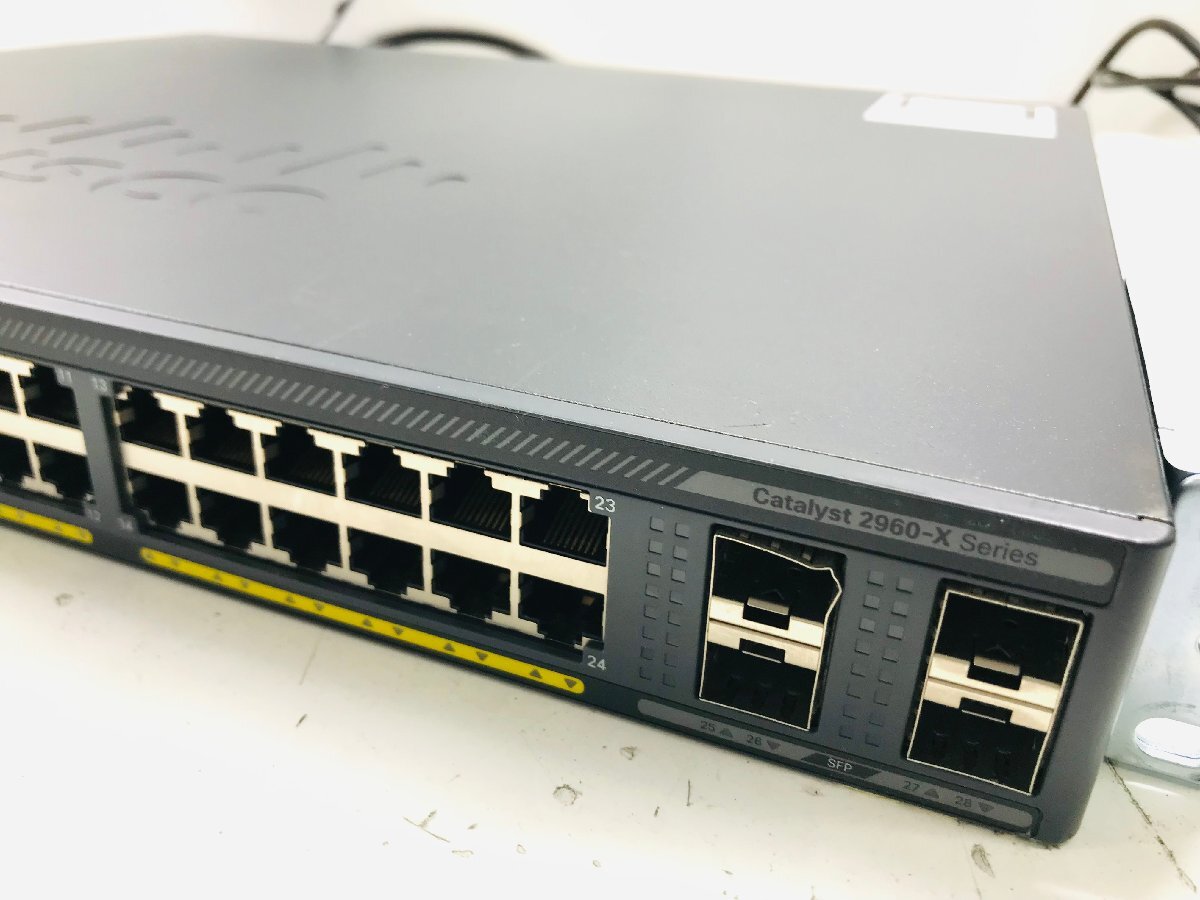 ★初期化済み Cisco Catalyst 2960シリーズ WS-C2960X-24PS-L ギガビット イーサネット スイッチ★の画像2