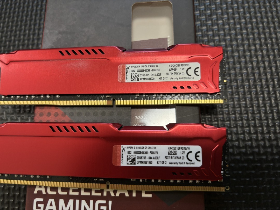 キングストン Kingston デスクトップ オーバークロック PCメモリ DDR4-2666 8GBx2枚 HyperX FURY CL16 1.2V HX426C16FR2K2/16_画像2