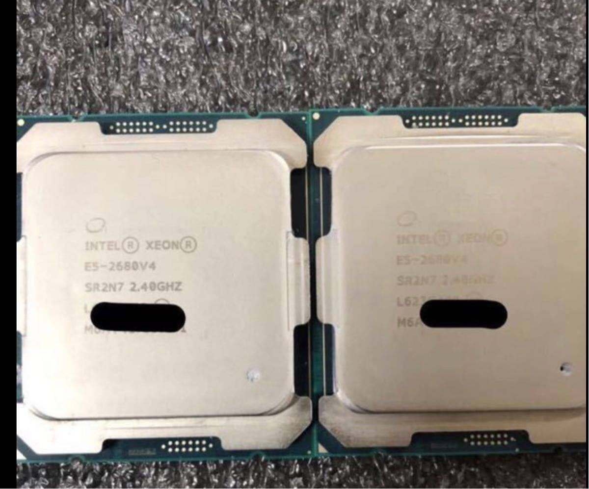 Intel xeon E5-2680v4　2個セット正規完動品 ＠送料無料_画像1