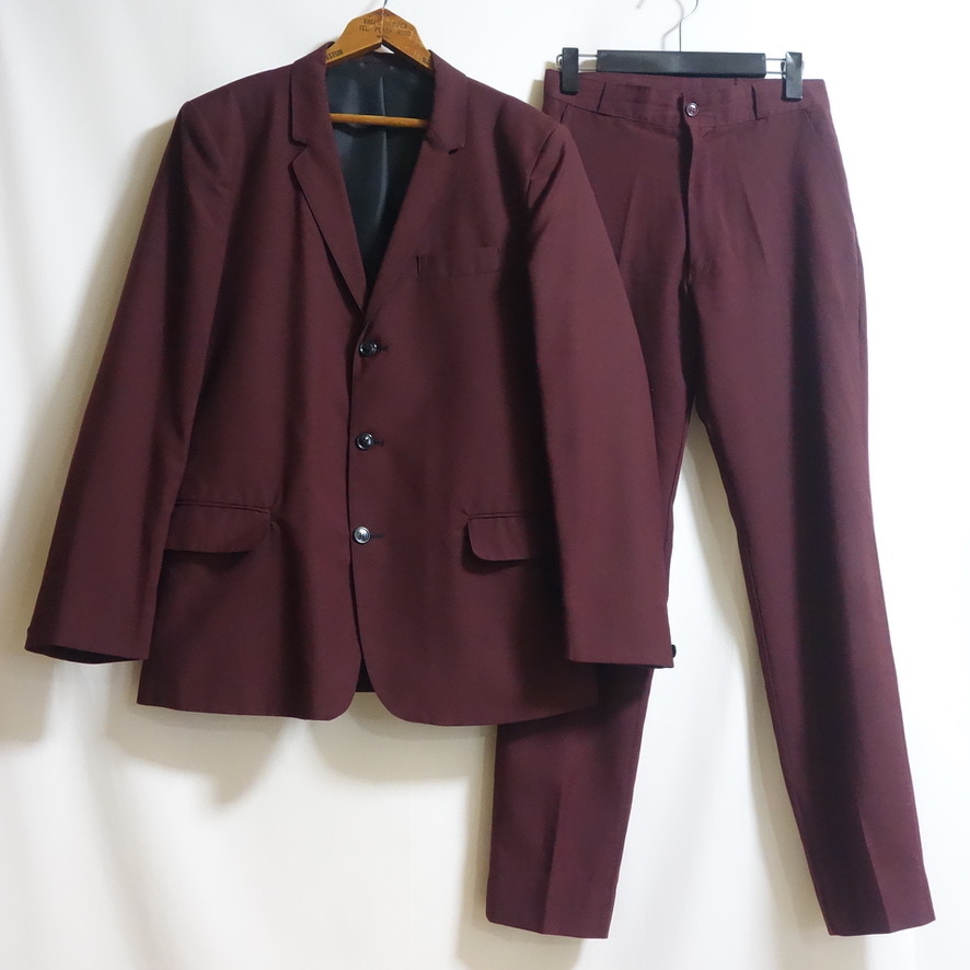 【80's 英国製 CAVERN キャバーン MODS SUITS モッズスーツ】セットアップ ネオモッズ MADE IN UK as is ビンテージ_画像1